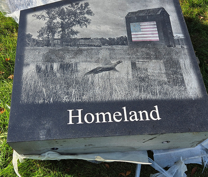 One of the panels at installation 