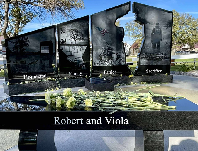 The Robert and Viola Schnaidt bench  