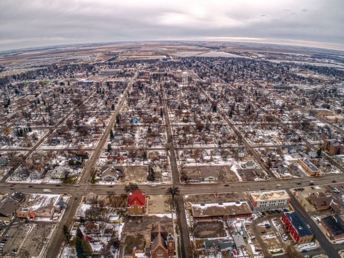 Aerial view of Aberdeen  Aerial view of Aberdeen