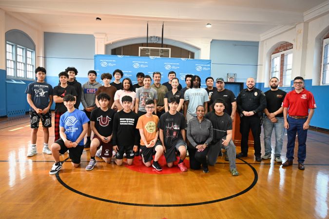 Cicero Boys Club members gathered to learn about career opportunities on the railroad.  Cicero Boys Club members gathered to learn about career opportunities on the railroad.