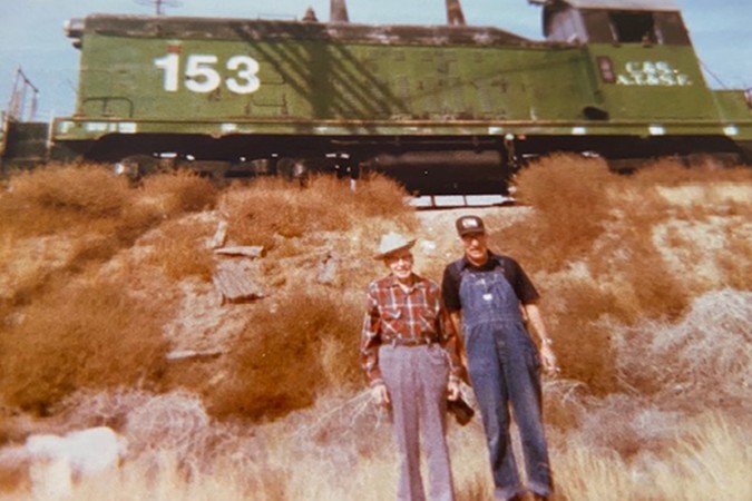 Jason Maxfield’s great-grandfather Floyd Maxfield and grandfather Wilbur Maxfield.