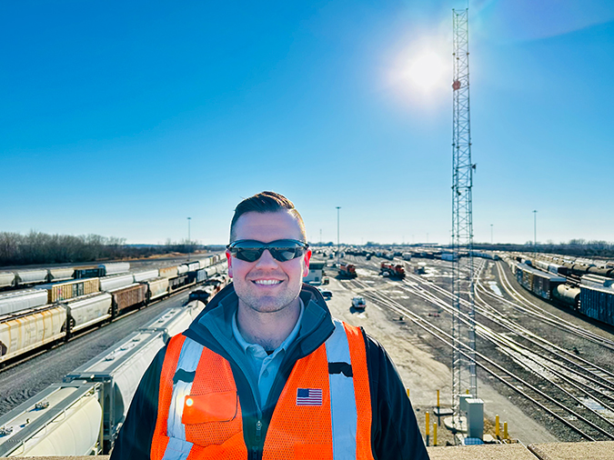 Tim Worrell, assistant superintendent of the Galesburg Terminal  Tim Worrell, assistant superintendent of the Galesburg Terminal