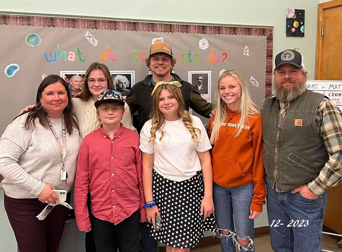 Ben Hampson, his children and his wife Brittany  Ben Hampson, his children and his wife Brittany