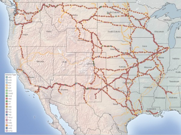 BNSF’s network of 4,000 equipment detection technology systems  BNSF’s network of 4,000 equipment detection technology systems